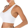 thumbnail image 2 of HBYJLZYG Sports Bras For Women, Strappy Crisscross Wirefree Padded Longline Yoga Running Workout Tank Crop Tops, 2 of 6