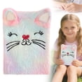 thumbnail image 2 of Cats Diary - Secret Journal Notebook with Lock, A5 Size (14.5x10.8cm), Multicolor Paper - Cute Cat Notebook with Lock, Secret Diary Writing Journal Birthday Gift for Travel & Writing Practice Pink, 2 of 9