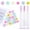 5-petal-MIX, variant on 20 count Mascara Wands Tube Set LashBrush Rose Flower Tube Eyelash Brush Tubes SpooliesLash Extension Brushes Applicators Makeup Tools (5-petal-MIX)