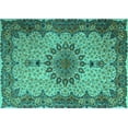 thumbnail image 1 of Ahgly Company Indoor Rectangle Persian Turquoise Blue Traditional Area Rugs, 3' x 5', 1 of 4