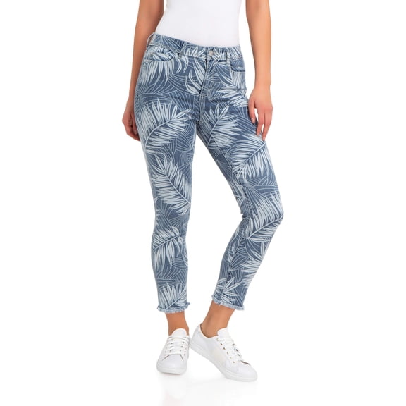 Jordache Women's High Rise Cropped Skinny Jeans