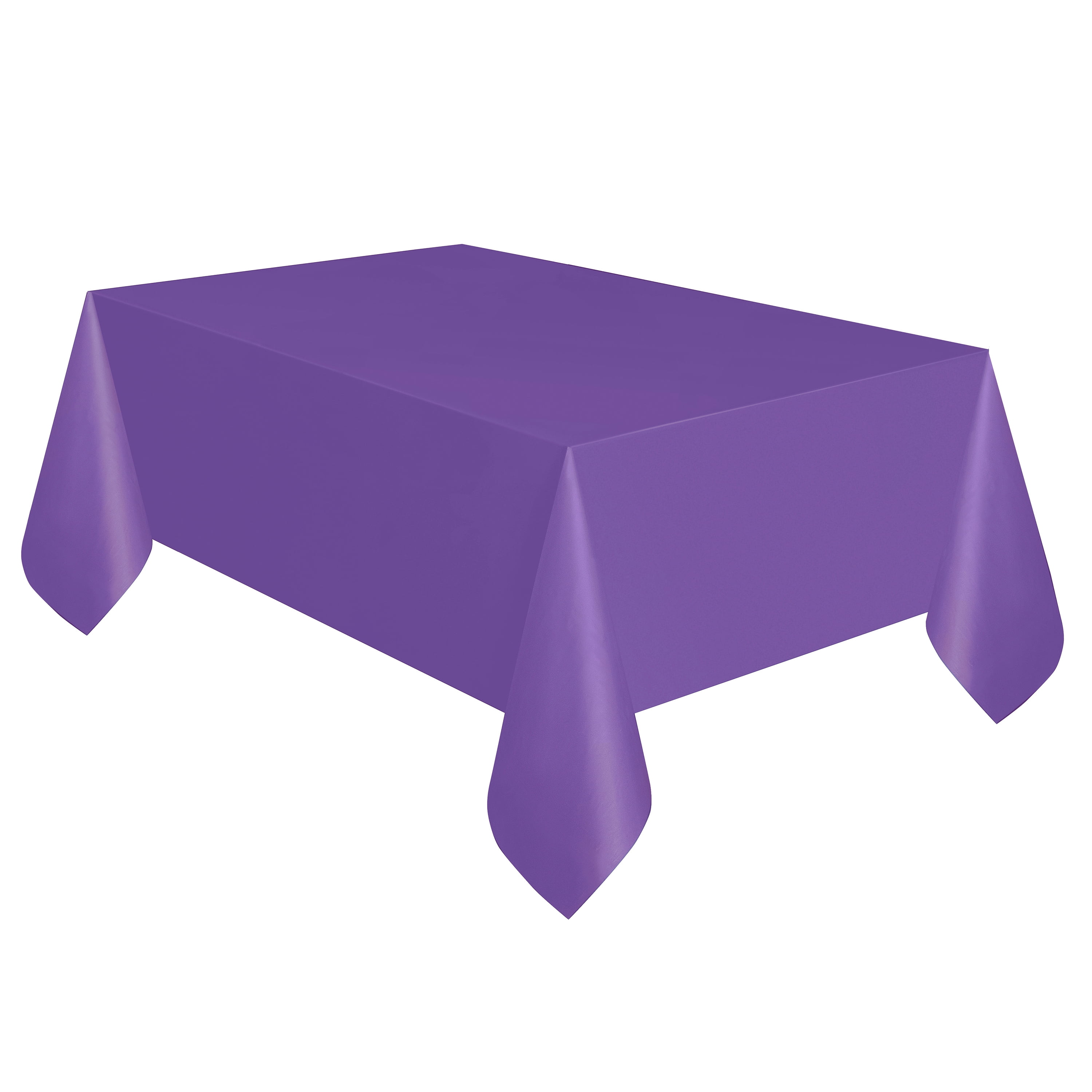 Way To Celebrate Plastic Party Tablecloth, 108in x 54in, Neon Purple, 1ct