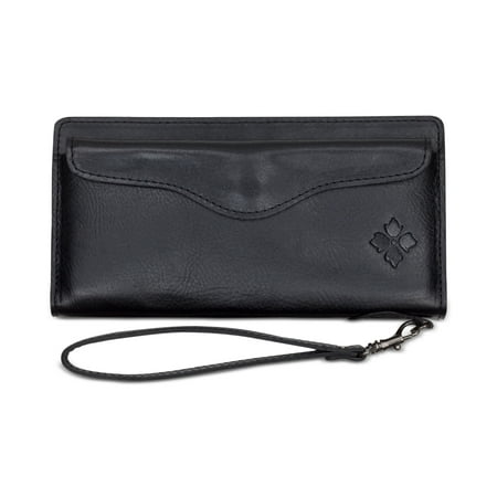 Patricia Nash Valentia Smooth Leather Wallet Black One Size