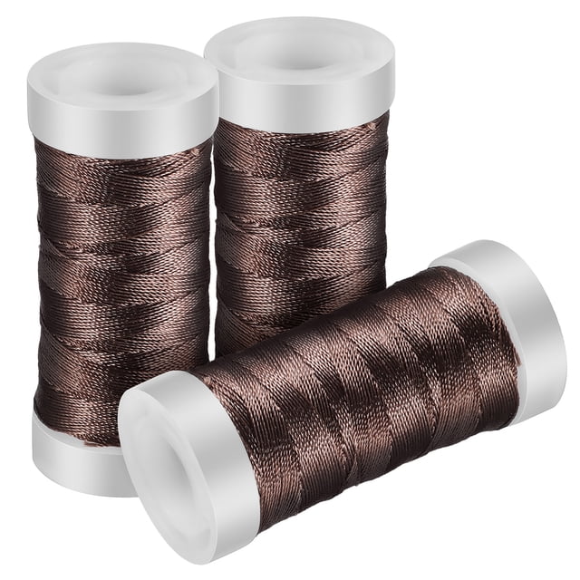 KAKOWELY Tassel Thread 3 Spools Tassel Making Threads Bracelet Strings Craft Threads Stitching Threads Hand Sewing Threads Jewelry Strings Ropes2.6"X1.18"X1.18"