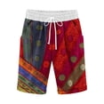 thumbnail image 1 of Pantalones Cortos Casuales de Poliéster Ligeros con Cordón Impreso de Cinco Puntos para el Verano Diario, 1 of 4