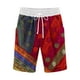 thumbnail image 2 of Puntoco Pantalones cortos de algodón para mujer Pantalones cortos casuales de cinco puntos con cordón y estampado para mujer, 2 of 4
