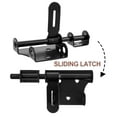 JMXIANG Door Security Latch Door Slide Latch Stainless Steel Gate Door