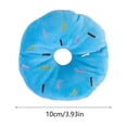 thumbnail image 3 of SouMaox Plush Donut Squeaky Dog Chew Toy, Soft Interactive Pet Toy for Boredom Relief, Durable Plaything for Aggressive Chewers, 3.93" Blue, 3 of 6