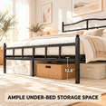 thumbnail image 5 of PIVOTIX 14 inch Queen Metal Platform Bed Frame with Headboard, Heavy Duty Steel Slats, No Box Spring Needed, 5 of 9