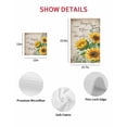 thumbnail image 7 of Sunflower Kitchen Dish Towels for Drying Dishes Set of 2, Yellow Floral Farmhouse Botanical Vintage Art Waffle Weave Microfiber Hand Tea Bathroom Towels Quick Dry & Absorbent Towel 12x12, 7 of 7