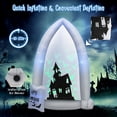 thumbnail image 4 of Costway 7 FT Halloween Inflatable Tombstone Yard Decoration w/Bat LED Projector, 4 of 10