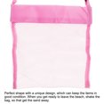 thumbnail image 4 of Uxcell Bolsa de Playa de Malla Pequeña con Asa para Conchas Marinas, Rosa Púrpura, 4 of 5