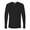 Black, variant on Next Level Men's Cotton Long Sleeve Crew