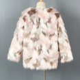 thumbnail image 3 of Vedolay Girl's Winter Jackets Girl's Dress Coat Lapel Wool Blend Winter Kids Jackets,Pink 5-6 Years, 3 of 5