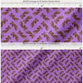 thumbnail image 2 of Soimoi Purple Cotton Poplin Fabric Artistic Paisley Printed Fabric 1 Yard 42 Inch Wide, 2 of 7
