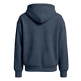 thumbnail image 6 of Waffle Hoodie Men Full Zip Sweatshirt Hooded Cardigan with Pocket Loose Fit Drawstring Athletic Jackets Navy M, 6 of 9