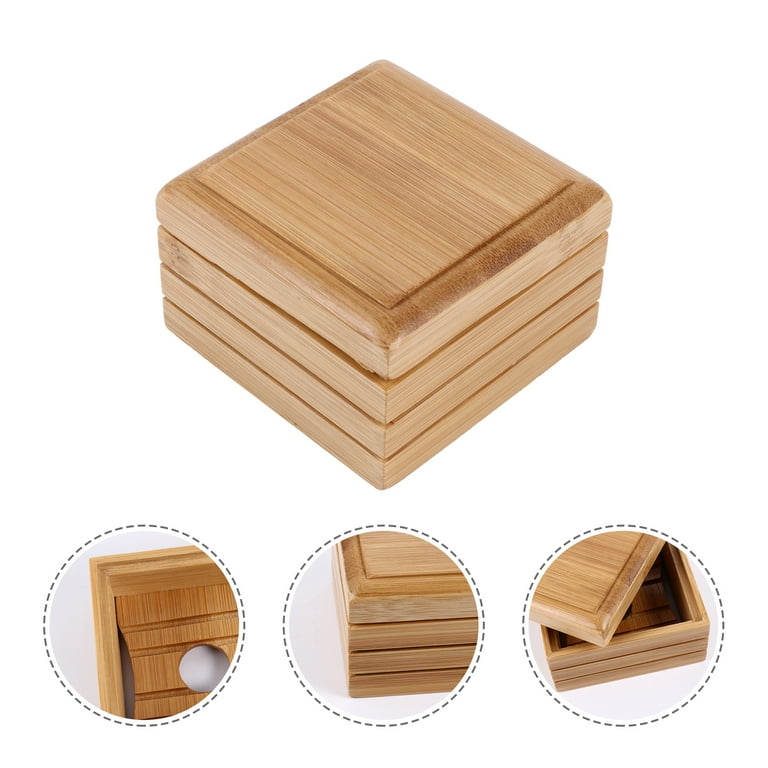 Bamboo soap dish with lid new arrivals