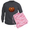 thumbnail image 6 of CafePress - Jack O Lantern - Men's Long Sleeve Charcoal Pajama Set, 6 of 7