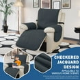 thumbnail image 4 of Lavish Cover 100% Waterproof Recliner Chair Cover, 1 Piece Non-Slip Recliner Chair Slipcovers, Washable Furniture Protector with Pockets & Elastic Straps for Kids Pets, 23 inch, Dark Gray, 4 of 8