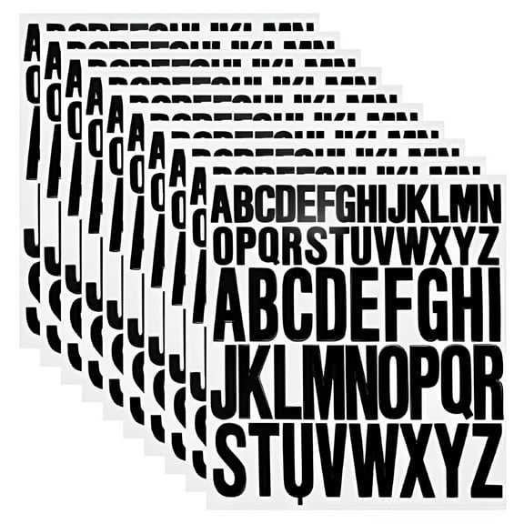CCOCC 2026 New 10 Sheets Vinyl Sticky Letters,Capital Letter Stickers Self Adhesive Alphabet Letters,Stick on Letters Scrapbook Waterproof Lettering
