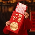 thumbnail image 1 of Grandes Enveloppes Angpao Rouges du Nouvel An Chinois pour l'Année du Cheval 2026, Décoration Cadeau Traditionnelle du Zodiaque, Grand Sachet d'Argent Festif, 1 of 8