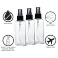 thumbnail image 4 of SANSHIELD 100 Pack 2 oz (60 ml) Clear PET Plastic Spray Bottles with Cap, Small Travel Size Mist Bottles, 4 of 10