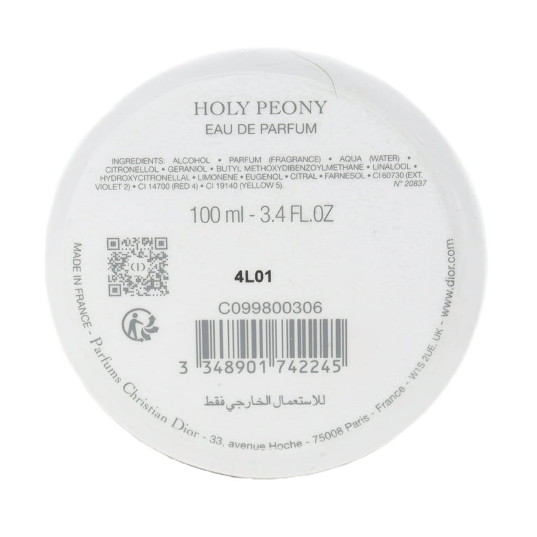 Dior Holy Peony Eau De Parfum Spray 3.4oz / 100ml - Walmart.com