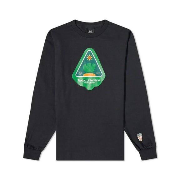 Carrots By Anwar Carrots Men's Planting Seeds Long Sleeve Tee T-Shirt (Small, Black)