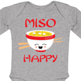 thumbnail image 4 of Inktastic Kawaii Miso Happy Boys or Girls Long Sleeve Baby Bodysuit, 4 of 5