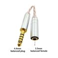 thumbnail image 2 of HIFI Balance Audio Cable Male 2.5mm to 3.5mm 4.4mm Female Headphone Conversion Cable Line Metal Adapter Accessories, 2 of 11