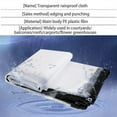 thumbnail image 4 of Uv Resistant Clear Tarps - Waterproof Pvc Rain Film With Metal Grommet - Portable And Durable Garden Supplies, 4 of 5