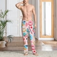 thumbnail image 6 of Lsque Cupcakes and Donuts Print Men's Pajama Pants, Lounge Pant - Comfortable Home Wear,Elastic Waistband, Stylish Design-Small, 6 of 9