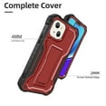 thumbnail image 3 of ExoGuard For iPhone 13 Mini Case, Phone Case with Screen Protector and Kickstand (Red), 3 of 7