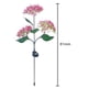 thumbnail image 2 of 3 cabezas Hortensia luz de tierra simulada LED lámpara solar al aire libre para el jardín del hogar, 2 of 7