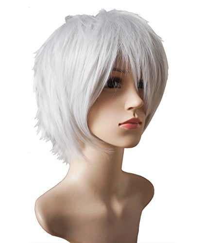 mens white hair wig