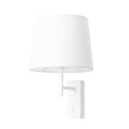 thumbnail image 1 of Estevez, Luminario de muro AURA, Foco E26, pantalla textil, Color blanco, Ø225×235×450 mm, 1 of 3
