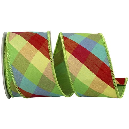 Reliant Ribbon - 94323W-001-40D, Ribbon, Multi, 2-1/2 Inch, 5 Yards