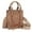 Khahi, variant on Wrangler Embossed Crossbody Bag for Women Top Handle Fringe Handbags and Western Mini Tote, Khahi