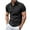 Black, variant on Sopiago Men’s Polo Shirts V-Neck Knit Polo Textured Summer Golf Shirt Black,M