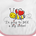 thumbnail image 4 of Inktastic Bee Future Big Sister Girls Baby Bib, 4 of 4