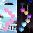 thumbnail image 5 of ShenMo Changing Spirals of Their Solar Powered LED Chime Romantic Garden Outdoor Decor for Patio, R with Hook (Heart), 5 of 5