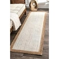 thumbnail image 4 of nuLOOM Natural Fibers Border Jute Area Rugs, 4` x 6`, White, 4 of 4
