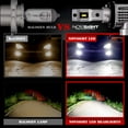 thumbnail image 6 of NOVSIGHT H11/H8/H9 LED Headlight Bulbs, 12000 Lumens 55W Super Bright Headlights Conversion Kits, 6500K Cool White 1:1 Size Design Pack of 2, 6 of 7