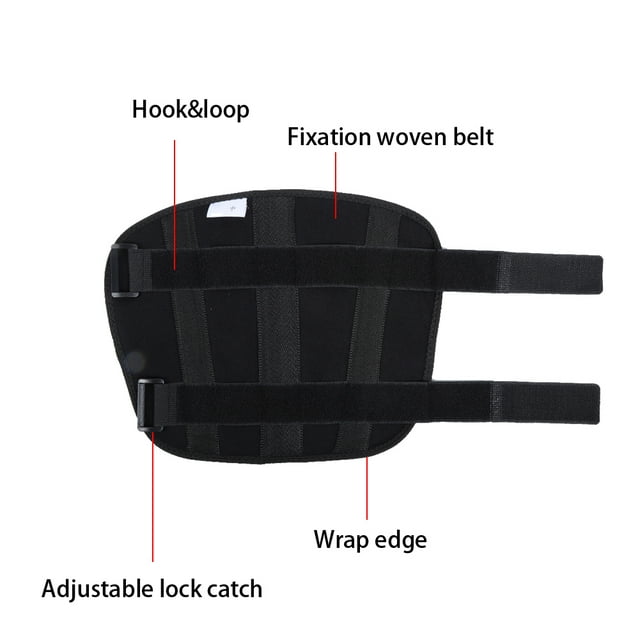 Bande de Fixation avant-Bras Fracture Entorse Contreplaqué Fixation Attelle Réhabilitation Soutien Noir