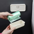 thumbnail image 3 of serony Tissues Box Paper Case Trash Bag Multicolored Long-lasting Wall-mounted Space Saving Household Accessories Handily Install Open Light Pink, 3 of 9