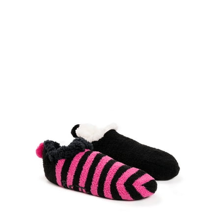 Betsey Johnson Women's 2 Pair Pack Infused Cabin Footie Sock