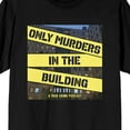 thumbnail image 2 of Only Murders In The Building Podcast Logo Art Crew Neck Short Sleeve Women's Black T-shirt-XXL, 2 of 2