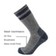 thumbnail image 4 of Calcetines de lana Cerebro Cerebro Merino para hombre, senderismo a media pantorrilla, 4 of 8