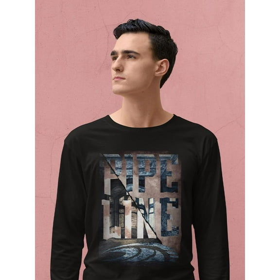 Pipeline Graphic Urban - Inspired Design Tee - Long Sleeve Men's