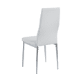 thumbnail image 5 of 5pieces Dining Set Modern Glass Dining Room Table with 4 PU Leather Chairs Save Space Dining Room Sets for 4 Ideal for Kitchen Dining Room, 5 of 10